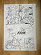 Tiny Toons Original Comic Art 1995 Babs Buster Bunny Rover T-rex Half Splash