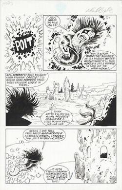 TMNT ORIGINAL COMIC ART by MICHAEL GAYDOS ARCHIE MERDUDE VS. RAY FILLET #3