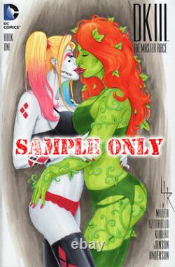 TWO GIRLS = DOUBLE-DETAIL Original Art Sketch Cover by Artist Lance HaunRogue