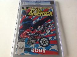 Team America 1 Cgc 9.8 + Original Art Color Cvr Alternate Dirt Bike Marvel Comic