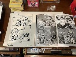 Teenage mutant ninja turtles original art comic book