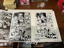 Teenage mutant ninja turtles original art comic book