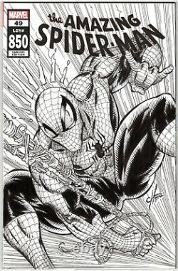 The Amazing Spider-Man #49 variant. Original sketch cover art by Calvin Henio