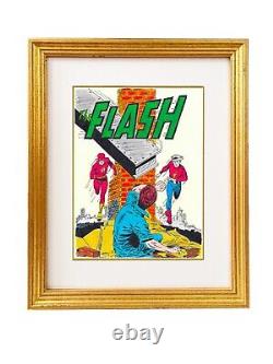 The Flash #123 Comic Book Cover Recreation Original Art Framed