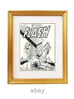 The Flash #123 Comic Book Cover Recreation Original Art Framed