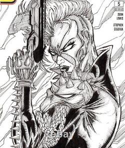 The Scorched #5. Original B/W, sketch cover art/drawing by Calvin Henio