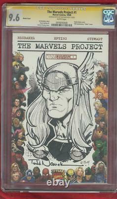 Thor 1 CGC SS 9.6 Todd Nauck Original art sketch Marvels Pro Variant Cover no 8