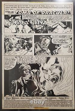 Tomb of Dracula Issue #57 Page 1! Marvel 1977 Original Gene Colan Art! BEAUTIFUL