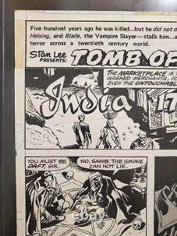 Tomb of Dracula Issue #57 Page 1! Marvel 1977 Original Gene Colan Art! BEAUTIFUL