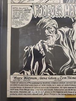 Tomb of Dracula Issue #57 Page 1! Marvel 1977 Original Gene Colan Art! BEAUTIFUL