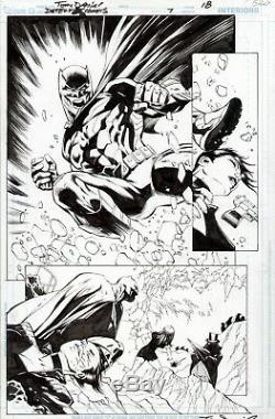 Tony Daniel Batman Detective Comics Original Art Page 2/3 Action Splash Penguin