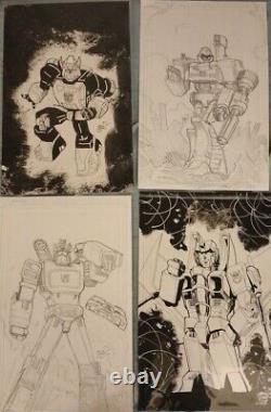 Transformers comic art lot 11x17 On Strathmore bristle broad by Michael Fulcher