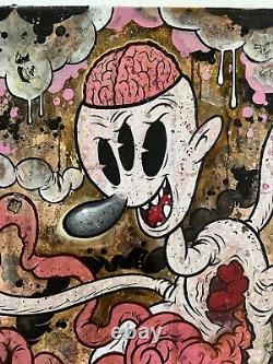 Triclops Innards Frank Forte Lowbrow Pop Surrealism Original Art Painting