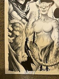 Tyler Kirkham ORIGINAL COMIC ART PAGE Justice League #36 Variant Cover