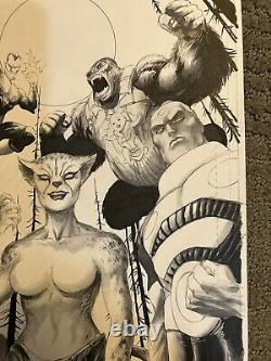 Tyler Kirkham ORIGINAL COMIC ART PAGE Justice League #36 Variant Cover