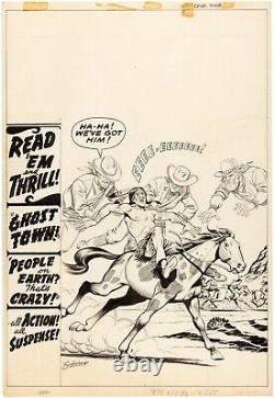 UNKNOWN WORLDS #42 COVER Original Art by KURT SCHAFFENBERGER 1965 SILVER AGE ACG