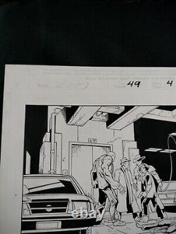 Ultimate Spiderman #49 SIGNED Mark Bagley Original Art Thibert Hack Shack Studio