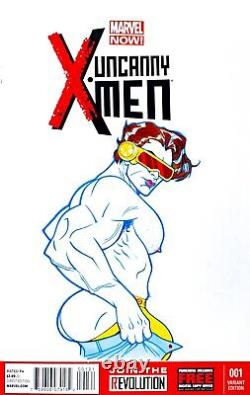 Uncanny X-Men #1 Cyclops Pinup Original Sketch Cover Art