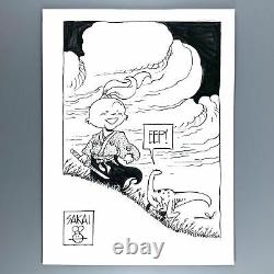 Usagi Yojimbo Chibi with Spot 9x12 Stan Sakai Original Art Commission Sketch