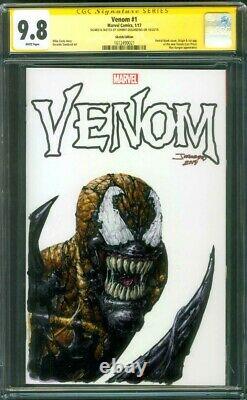 VENOM 1 CGC 9.8 SS Johnny D Original art ACYRLIC PHAGE sketch Spider Man Movie