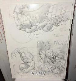 VENOM Lucio Parrillo Pencil Work 9.5x13 Original Art Signed