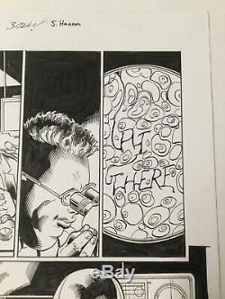 Venom 165 Page 11 Mark Bagley Original Art 3/5 Splash Interior Scary