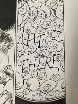 Venom 165 Page 11 Mark Bagley Original Art 3/5 Splash Interior Scary