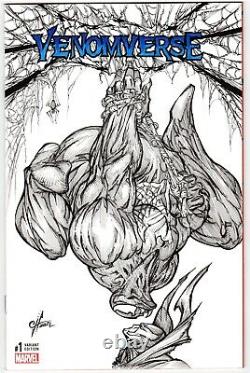 Venomverse issue #1, original sketch cover art by Calvin Henio