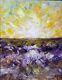 Vibrant Ocean Sea Movement Original Acrylic Painting 11x14 Impasto Art Not Monet