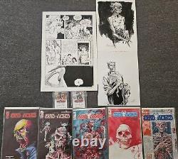 Vincent Locke Lot Original Dead World Comic Art Page, Original Art, Cards Signed