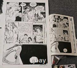 Vincent Locke Lot Original Dead World Comic Art Page, Original Art, Cards Signed