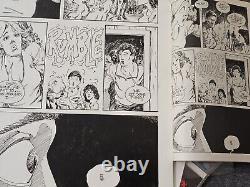 Vincent Locke Lot Original Dead World Comic Art Page, Original Art, Cards Signed