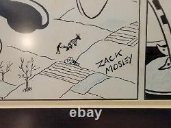 Vintage 1936 Smilin' Jack ORIGINAL Comic Strip ZACK MOSLEY Framed Art