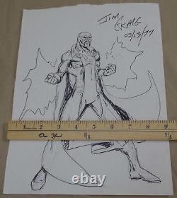 Vintage 1977 Jim Craig Signed Original Marvel Comic Art Drawing Artwork