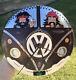 Vwhubcap Clock Cheech&chongcustom Painted Hotrod Vwbus Vw Bugman Cave Garage Art