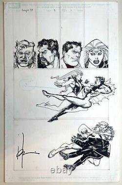 WOLVERINE #59 & Avengers #59 Howard Chaykin SIGNED ORIG. ART