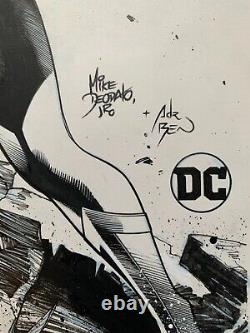 WONDER WOMAN Original Art Adriano DI BENEDETTO inks, Mike Deodato Jr. Signed