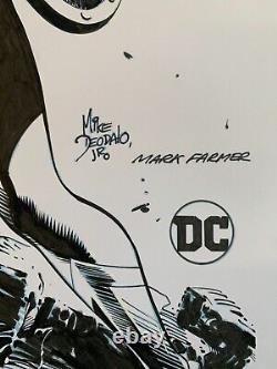 WONDER WOMAN Original Art MARK FARMER inks, Mike Deodato Jr. Signed by both