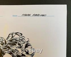 WONDER WOMAN Original Art MARK FARMER inks, Mike Deodato Jr. Signed by both