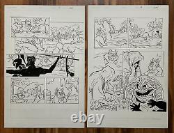 Walt Disney's Hercules Original Comic Art Set Jackson Guice 1997 Acclaim Comics