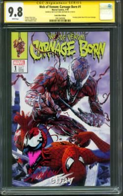 Web of Venom Carnage Born 1 CGC 9.8 SS Mayhew Original art Sketch Spider Man 316