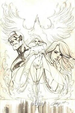 What If Astonishing X-men #1 Original J. Scott Campbell Comic Cover Art Marvel