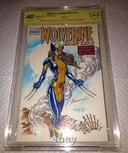 Wolverine #1 Blank Cover 9.8 SS OA CBCS ORIGINAL ART X23 HANNA & JOSE VARESE