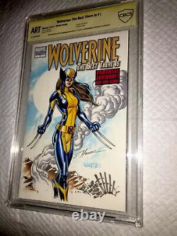 Wolverine #1 Blank Cover 9.8 SS OA CBCS ORIGINAL ART X23 HANNA & JOSE VARESE