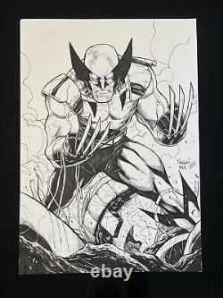 Wolverine Vs Sentinel X-Men (12x17) Original Art Comic Pinup By Natanael Maia