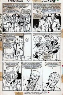 X-Factor Annual #1 page 18 Original Art Bob Layton Brett Breeding Marvel 1986