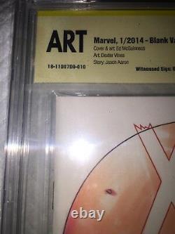 X-men #1 Blank Cbcs 9.8 Ss Original Hand Sketch Tucci & Jose Varese -ap 1 Art