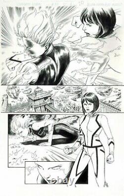 X-men #33 Kitty Pryde Vs Jean Grey! Original Art Page 1/2 Splash Ultimate Comics