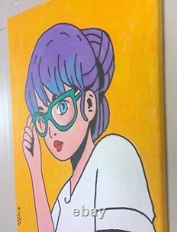 Young Girl Anime Cartoon Style Pop Art Original Acrylic Painting 16x20 Inches