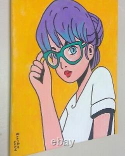 Young Girl Anime Cartoon Style Pop Art Original Acrylic Painting 16x20 Inches